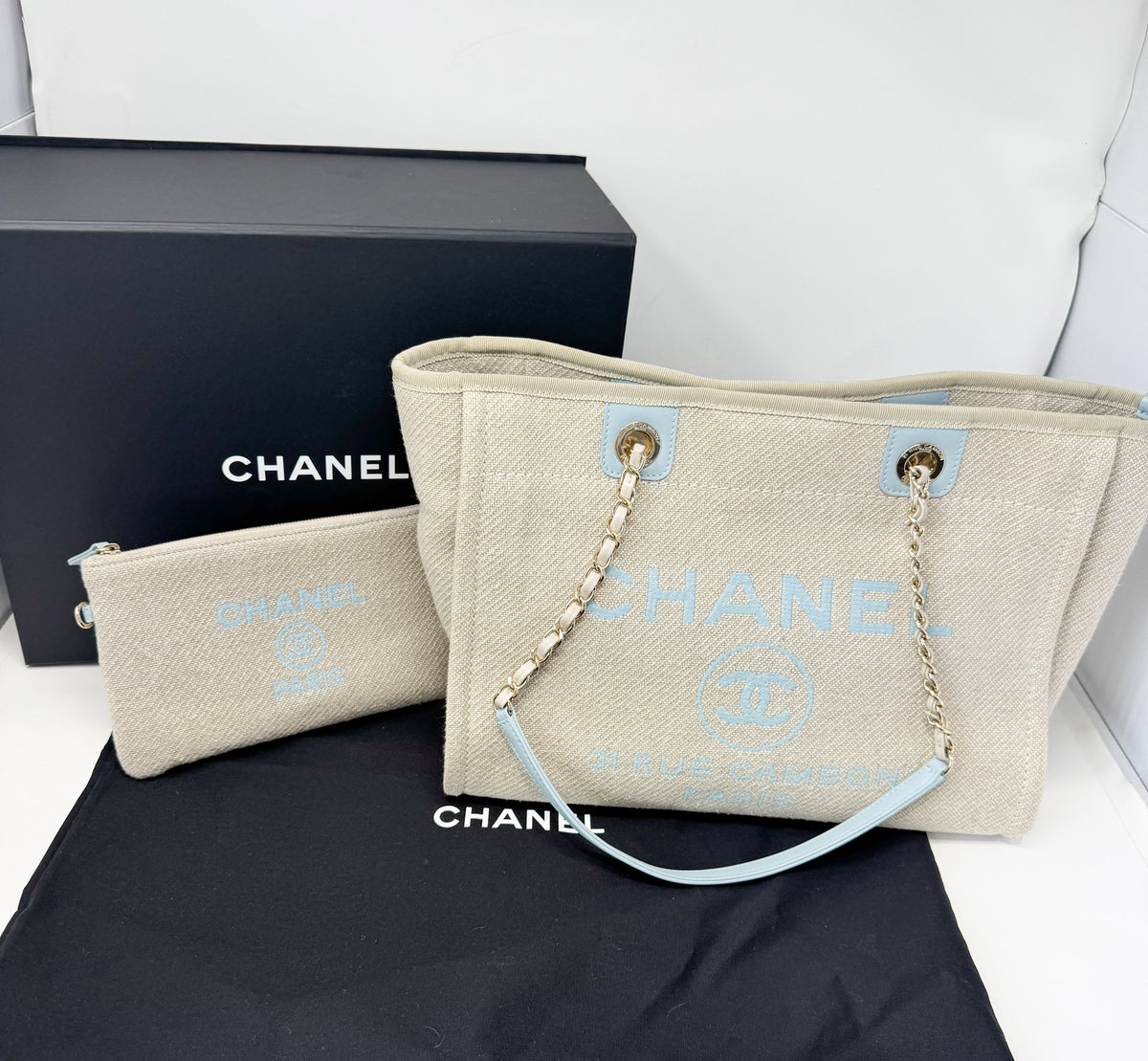 Chanel Medium Deauville Shopping Tote