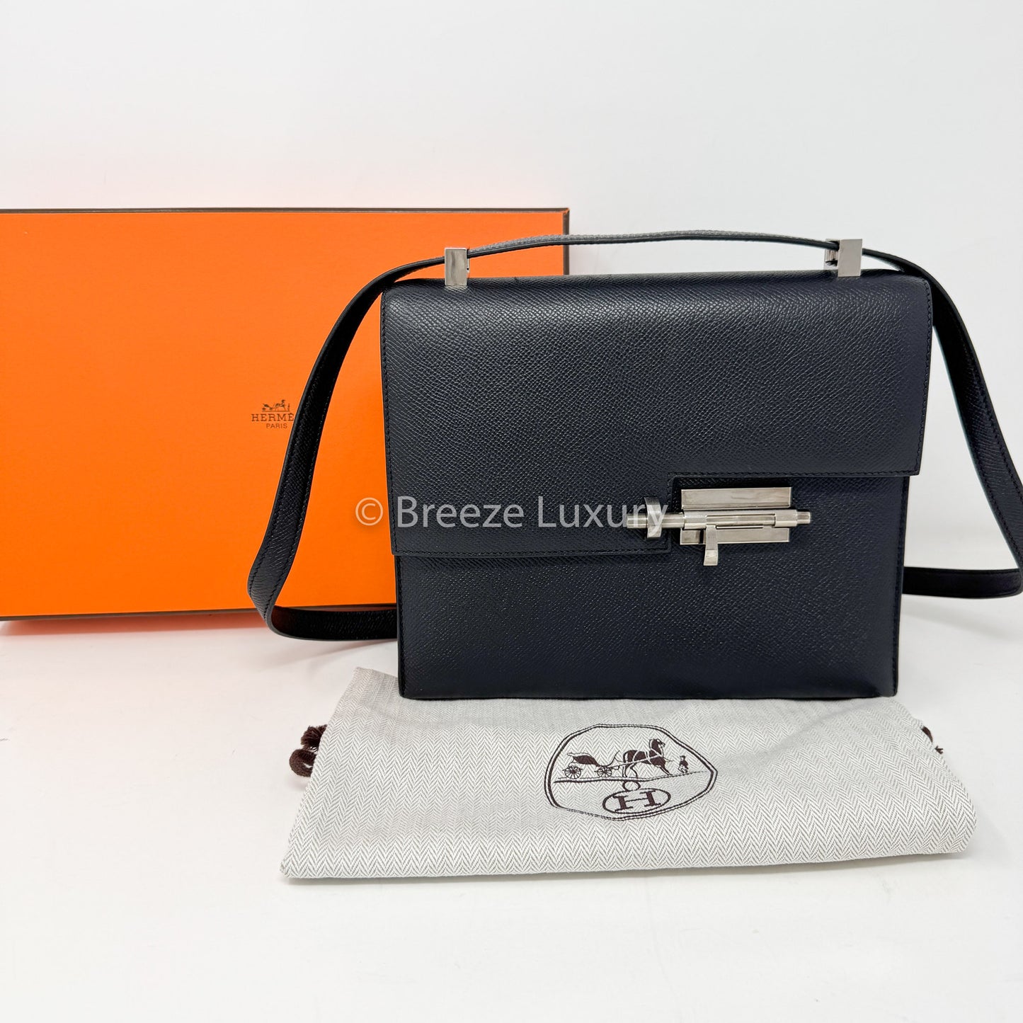 Hermès Epsom Verrou 23 Black