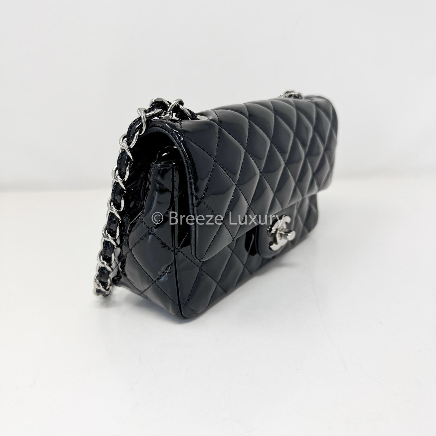 Chanel Patent Mini Classic Rectangular Flap Bag