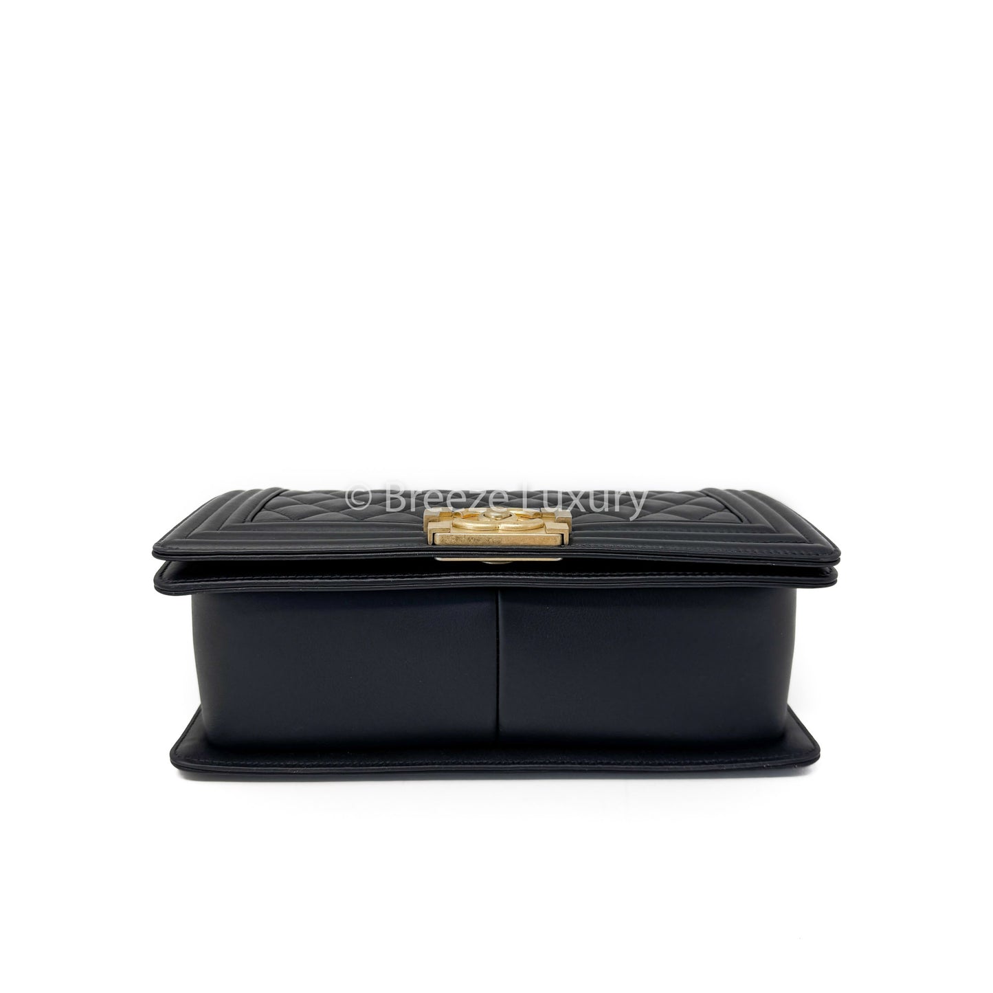 Chanel Lambskin Medium Boy Bag Black