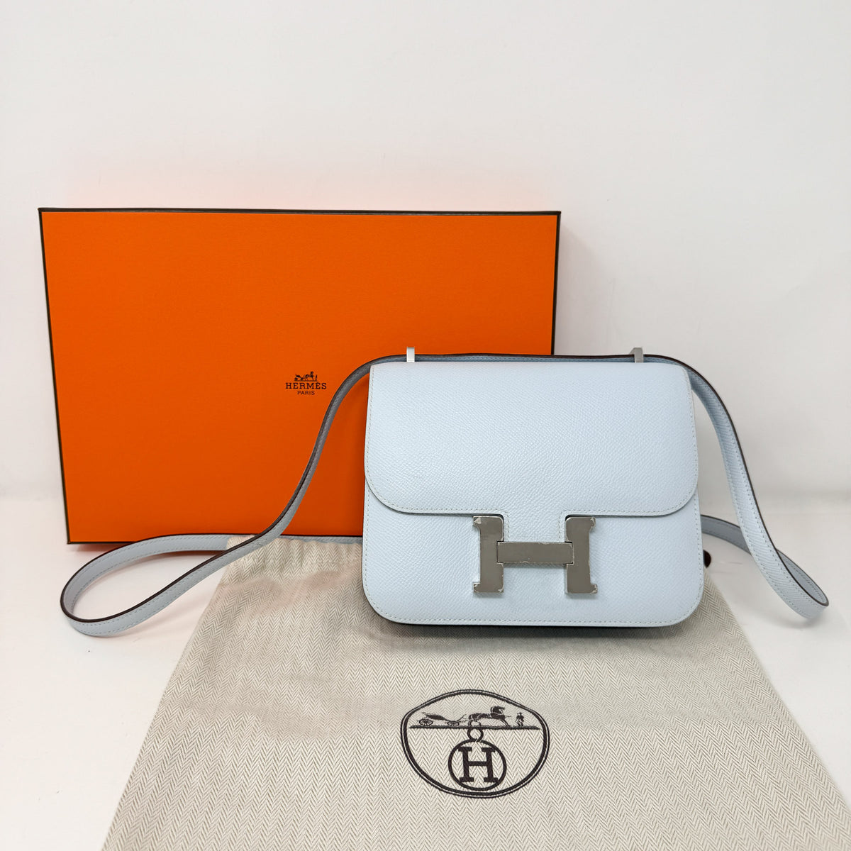 Hermes Baby Blue Constance 18