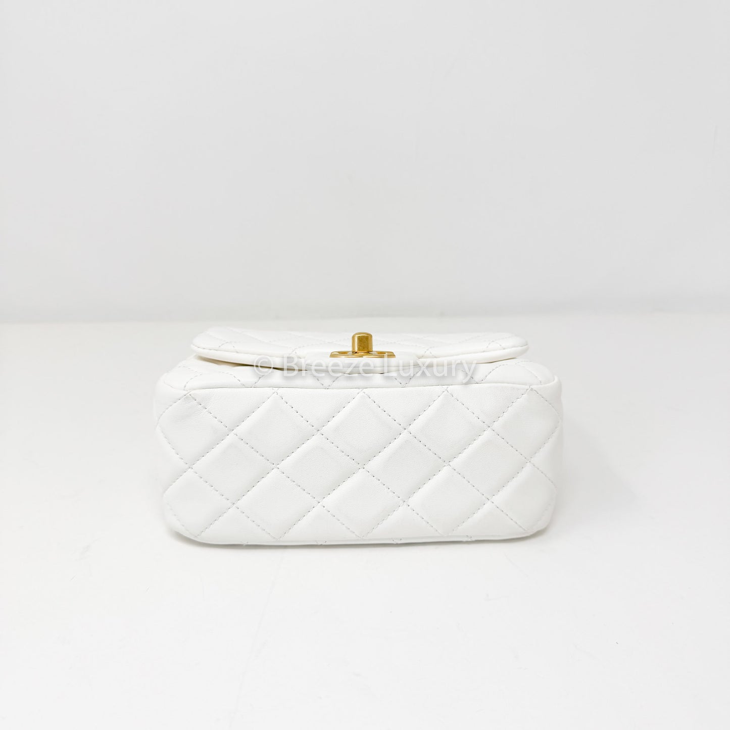 Chanel Mini Square Pearl Crush White