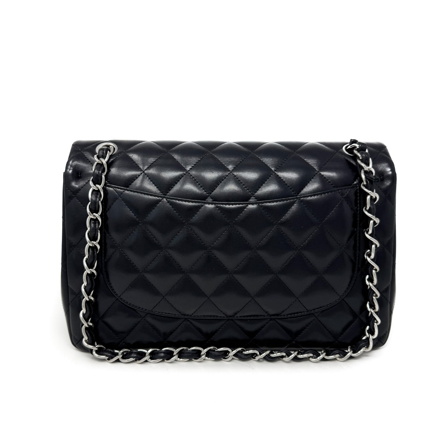 Chanel Quilted Double Flap Jumbo Lambskin Bag