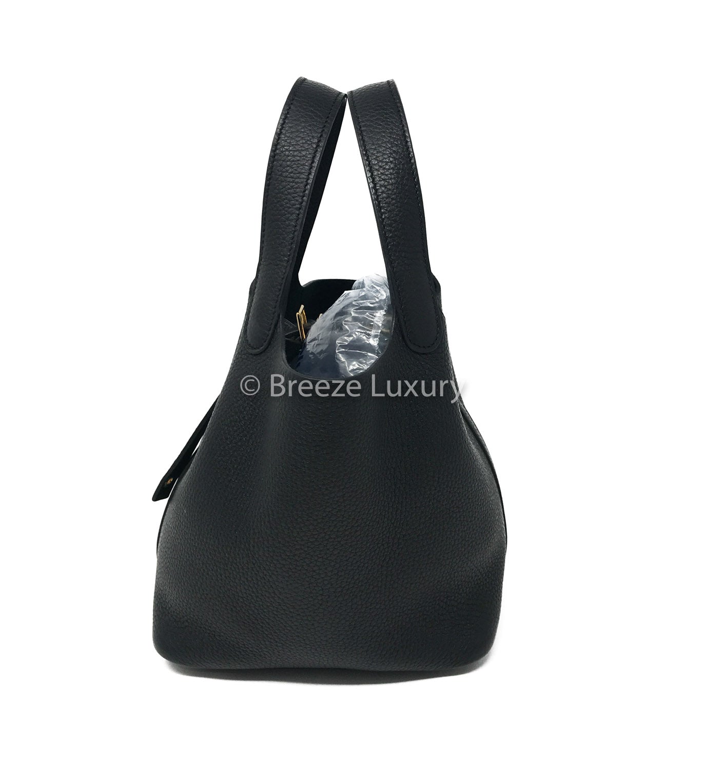 Hermes Black Clemence Picotin 18