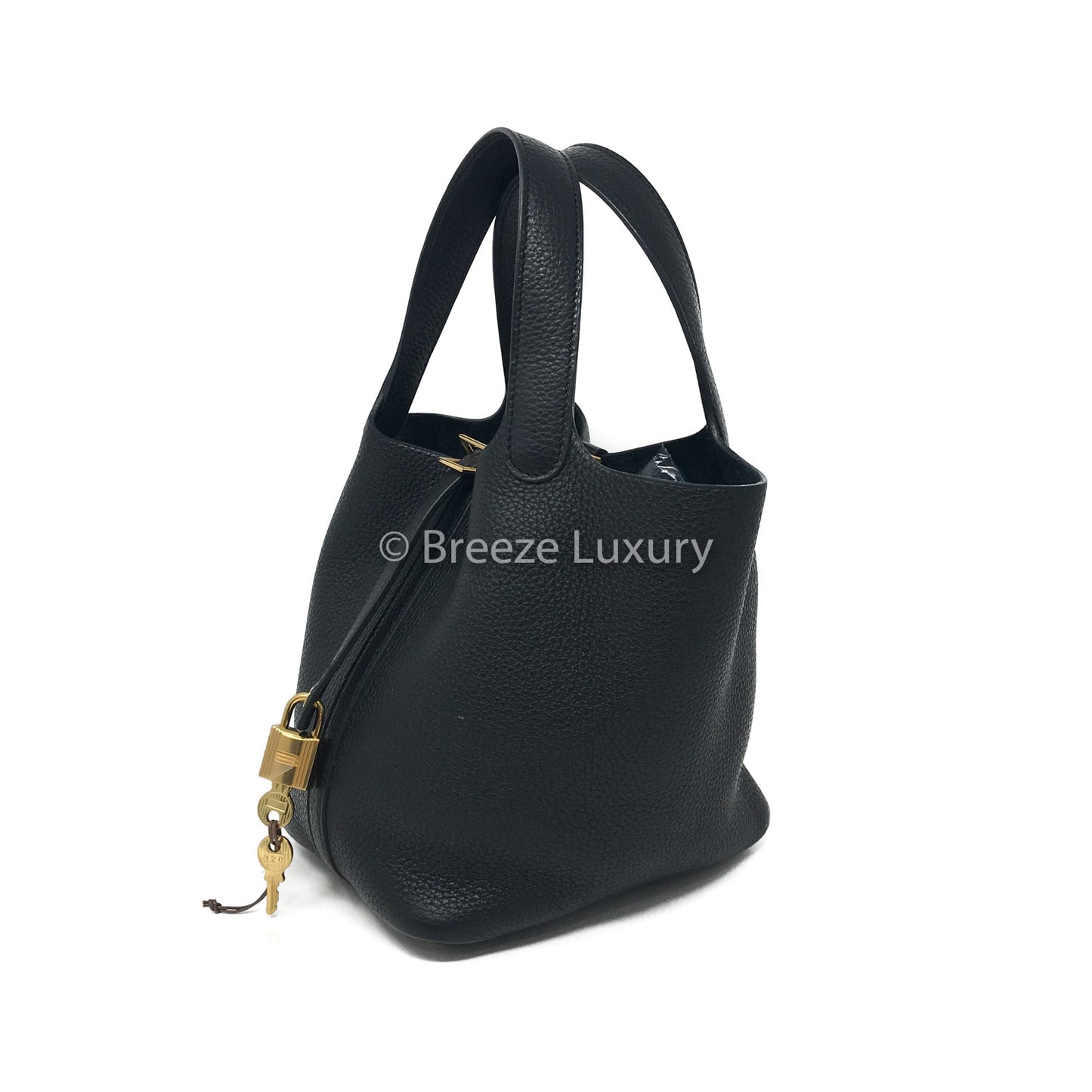 Hermes Black Clemence Picotin 18
