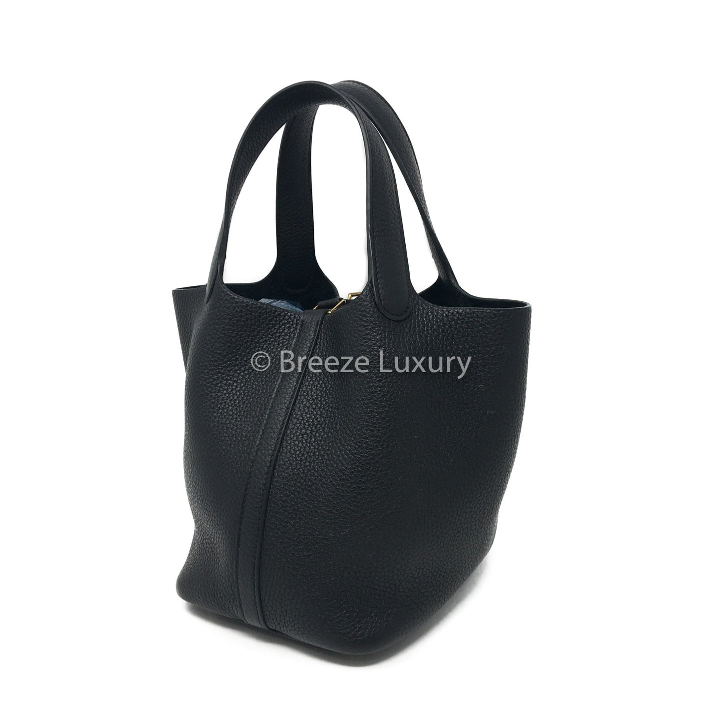 Hermes Black Clemence Picotin 18