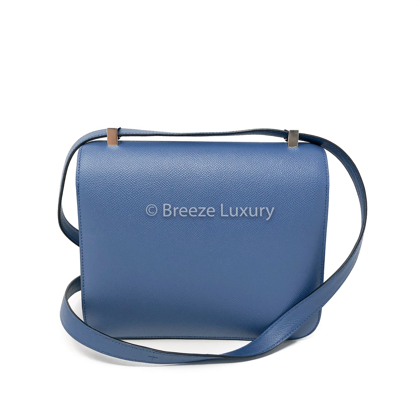 Hermes Epsom Constance 22 Bleu Agate