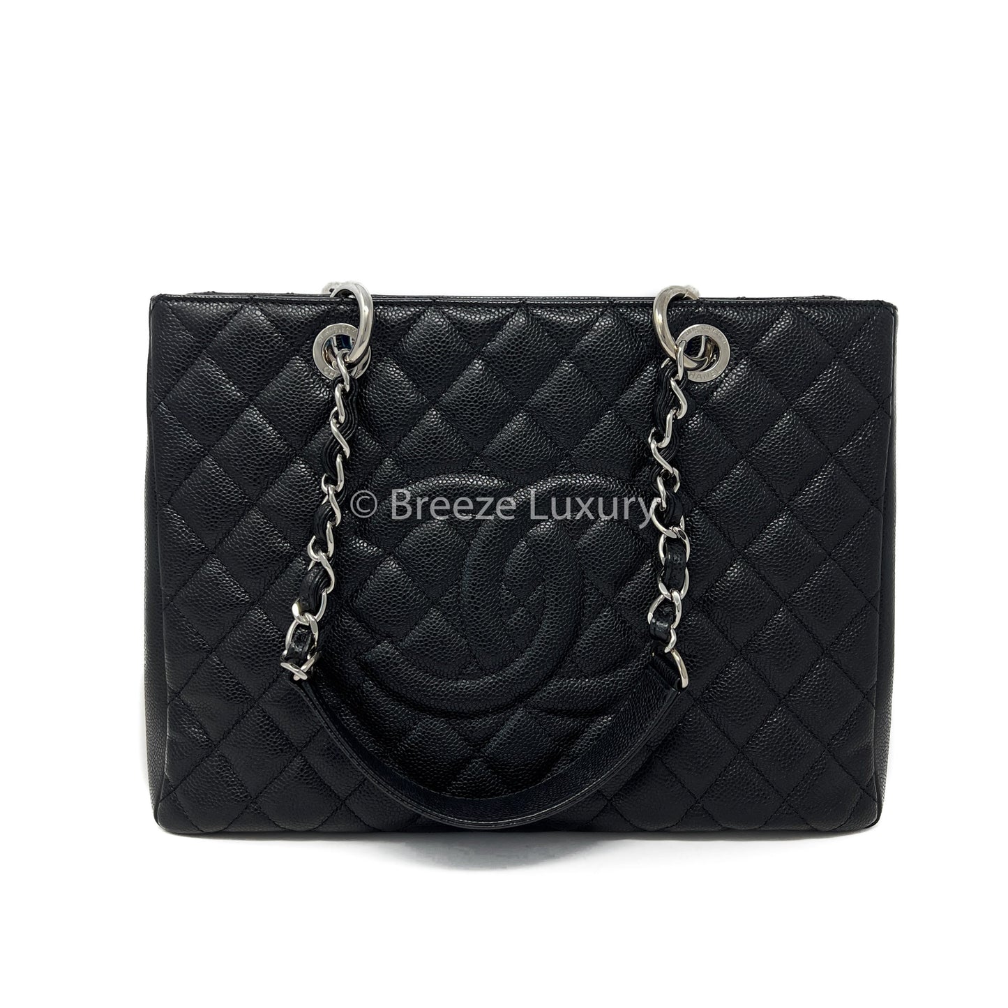 Chanel Black Caviar Grand Shopping Tote