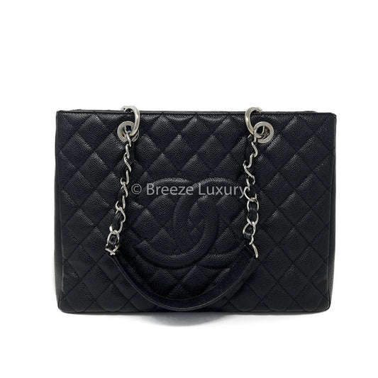 Chanel Black Caviar Grand Shopping Tote
