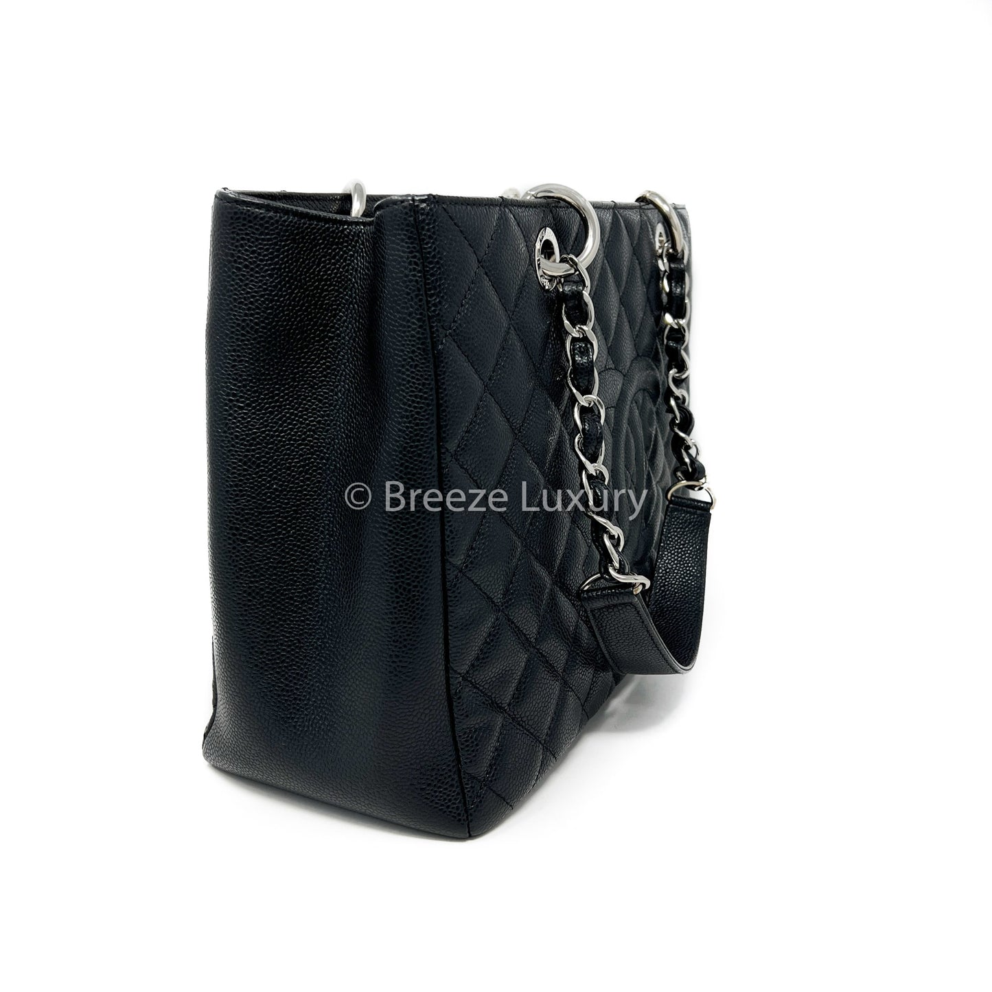 Chanel Black Caviar Grand Shopping Tote