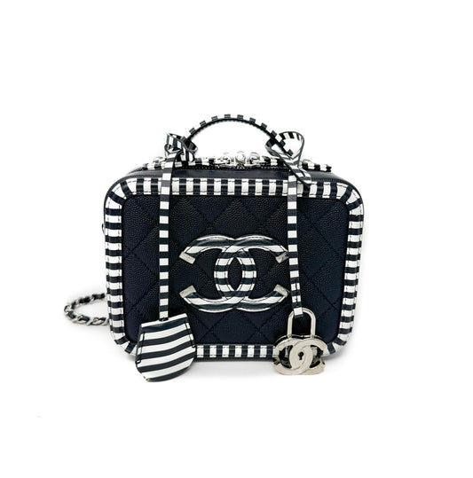 Chanel Filigree Vanity Black & White
