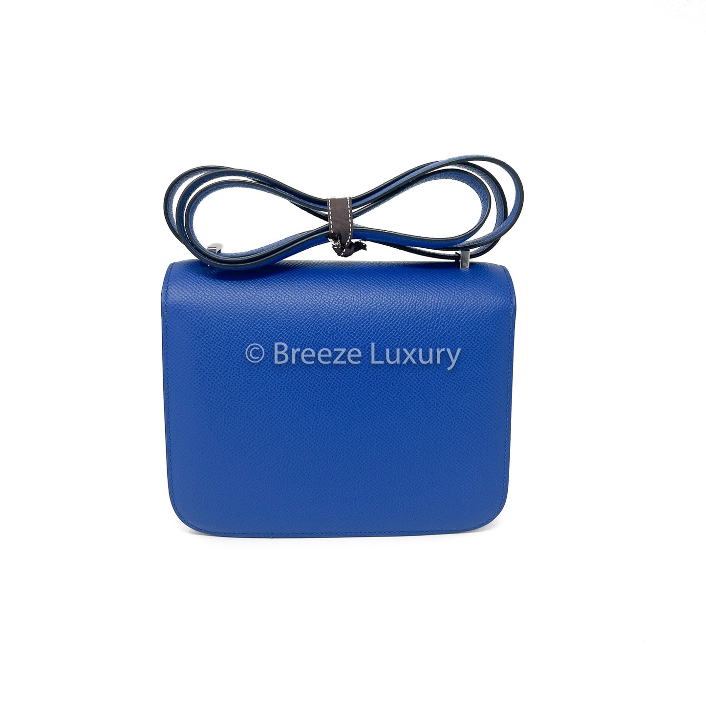 Hermes Bleu Epsom Enamel Constance 18