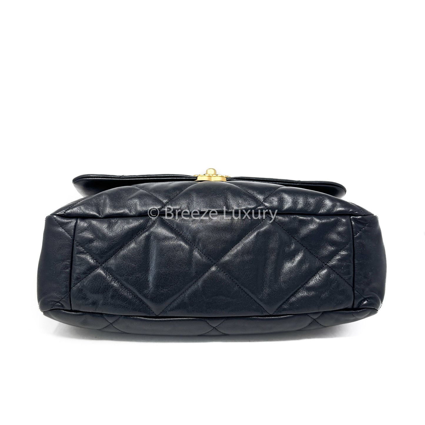 Chanel Lambskin Quilted Large Chanel 19 Flap Black