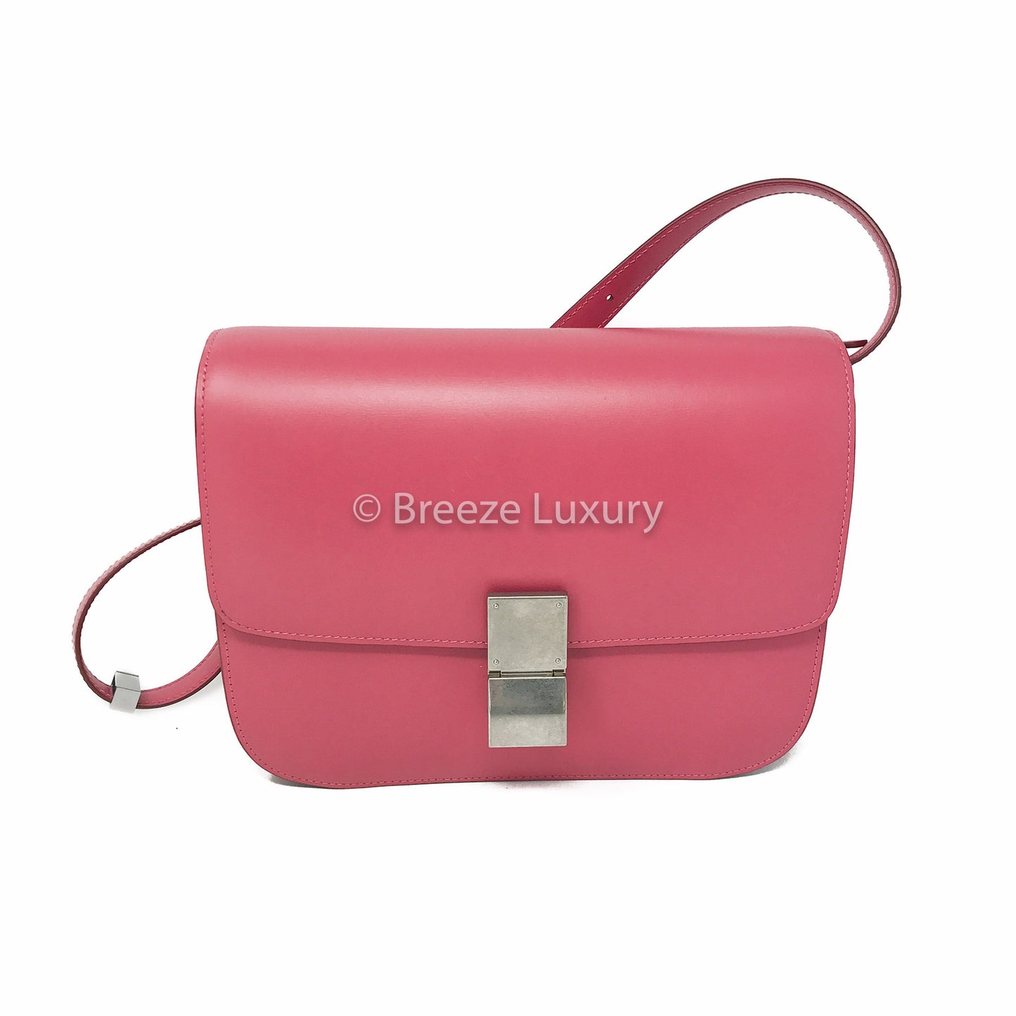 Céline Medium Classic Box Silver Hardware Bag