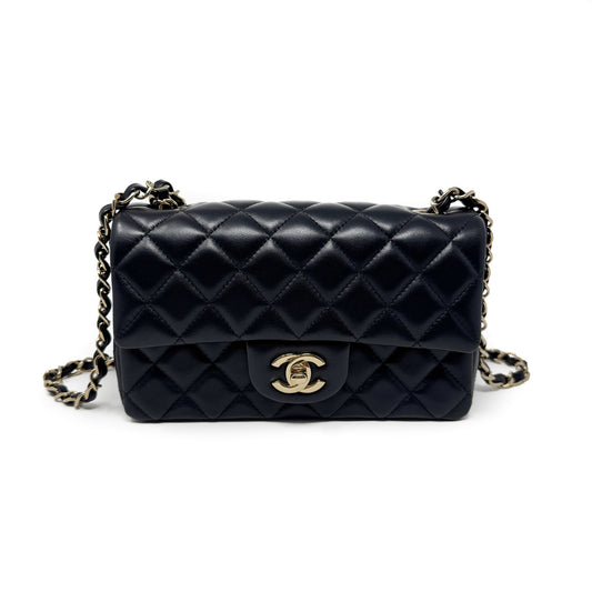Chanel Mini Rectangular Classic Flap Black