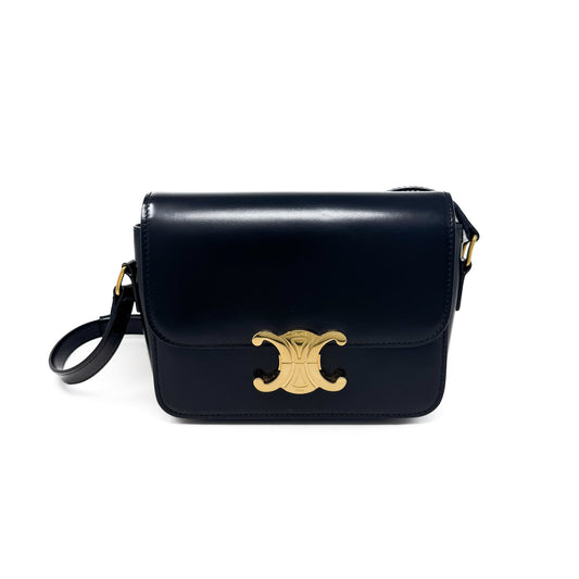 Celine Black Teen Triomphe Bag