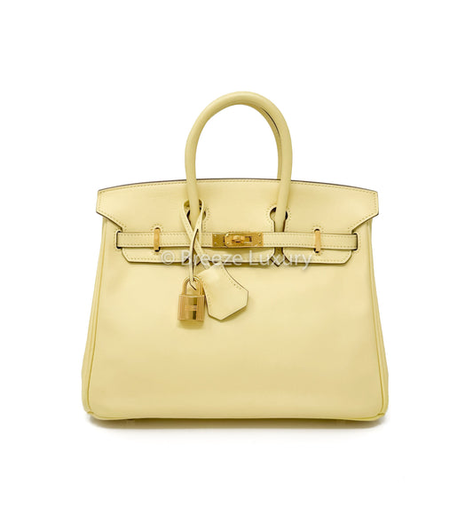Hermes Swift Birkin 25 Jaune Poussin