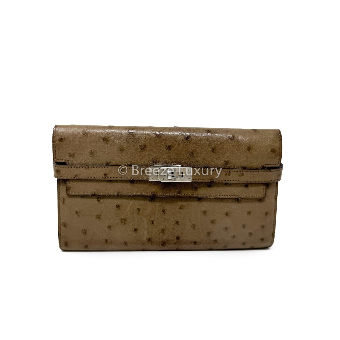 Hermes Ostrich Kelly Wallet