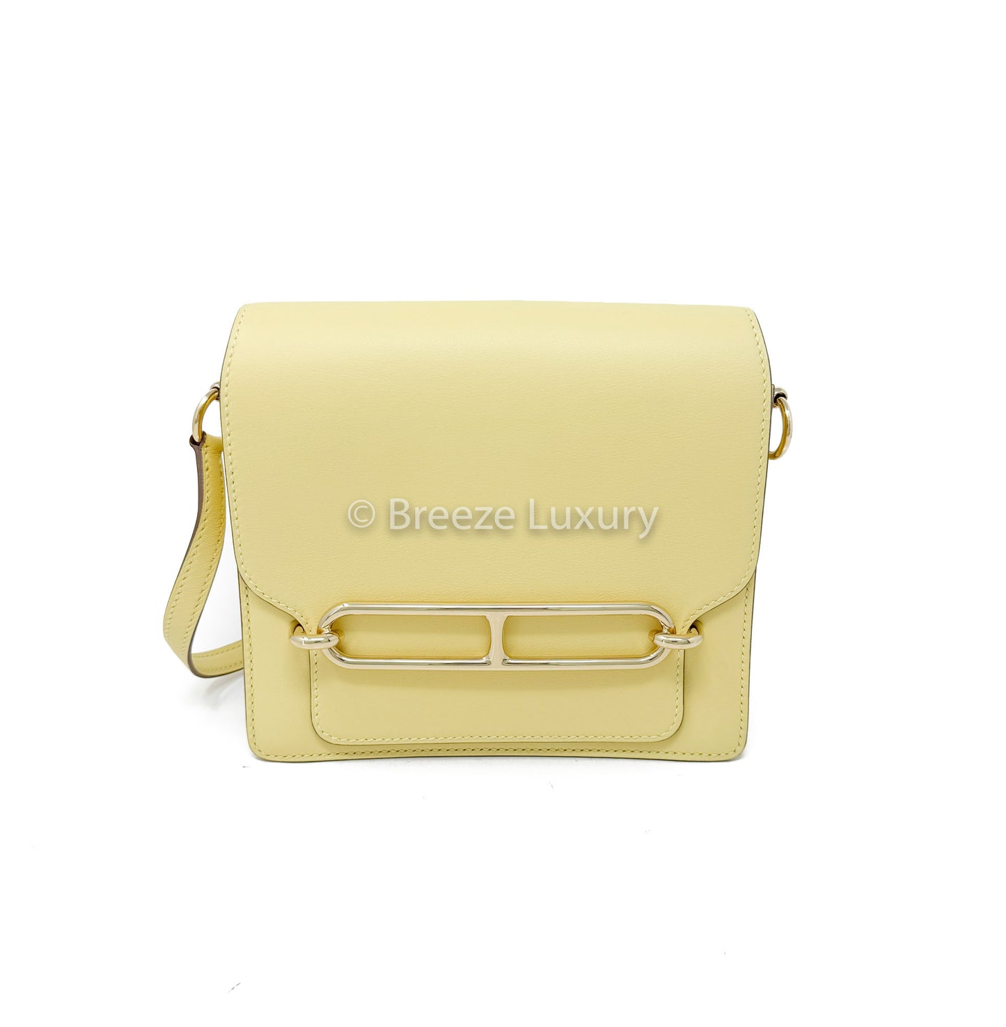 Hermes Jaune Mini Roulis 18 Shoulder Bag