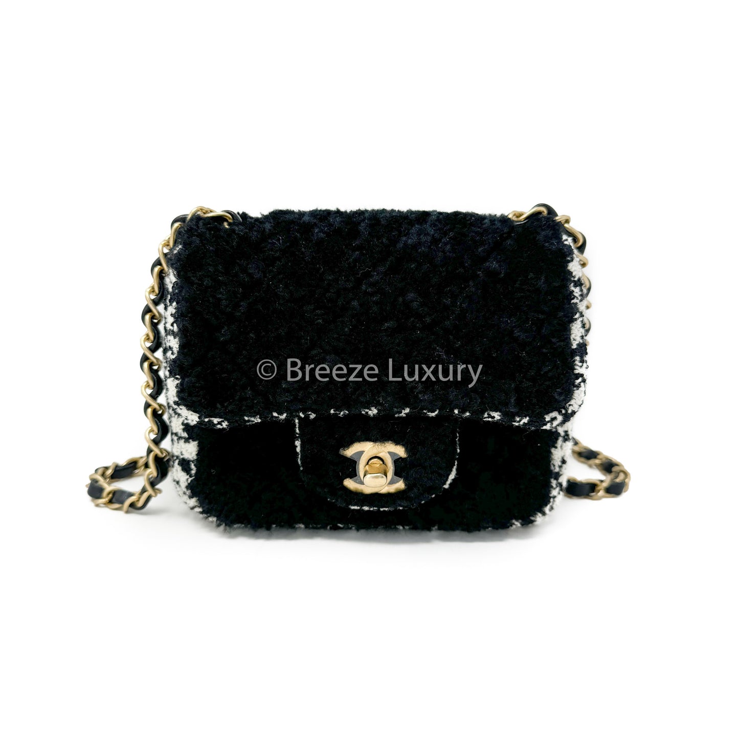 Chanel Tweed Square Mini Classic Flap