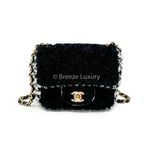 Chanel Tweed Square Mini Classic Flap