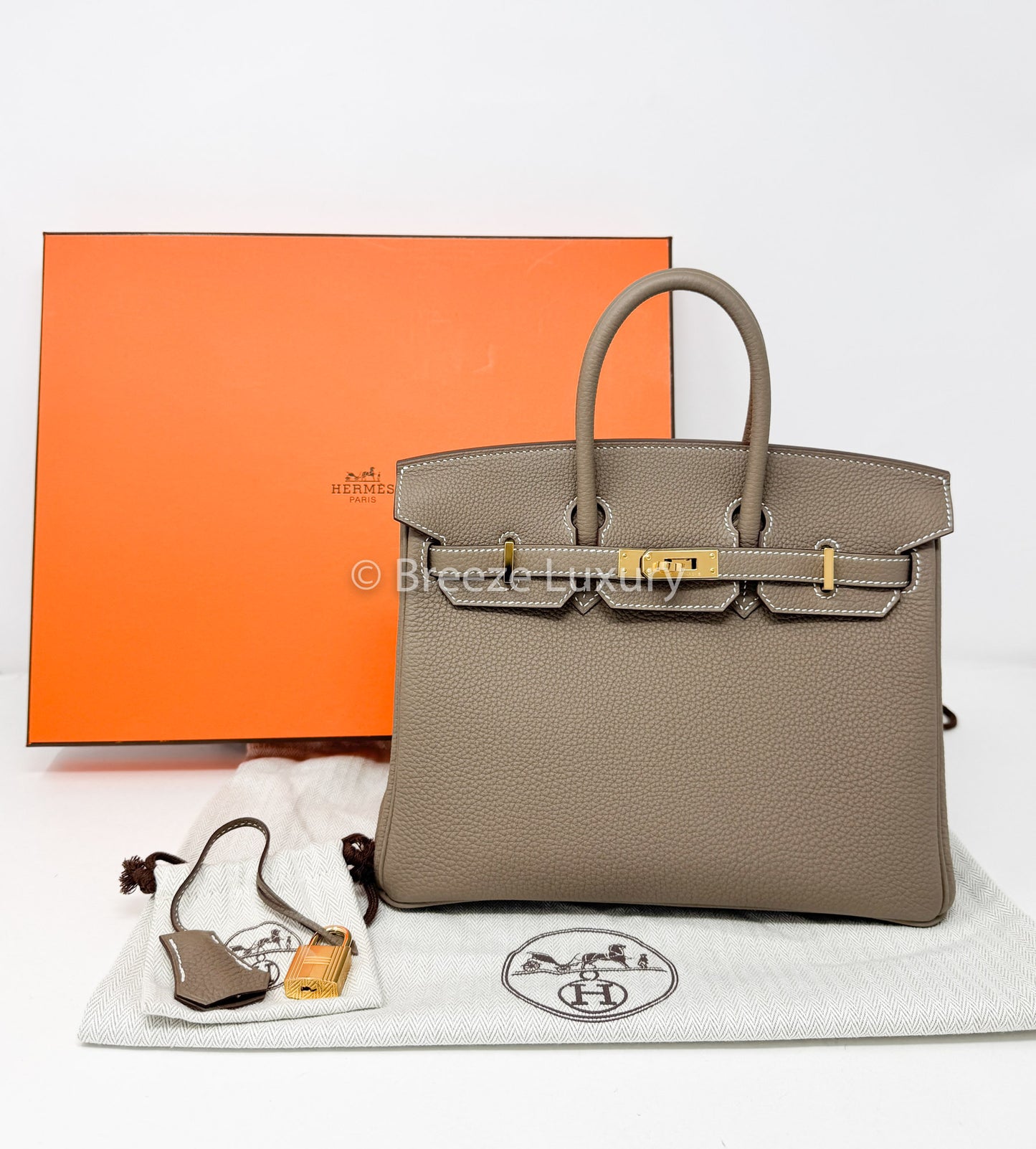 Hermes Togo Birkin 25 Etoupe