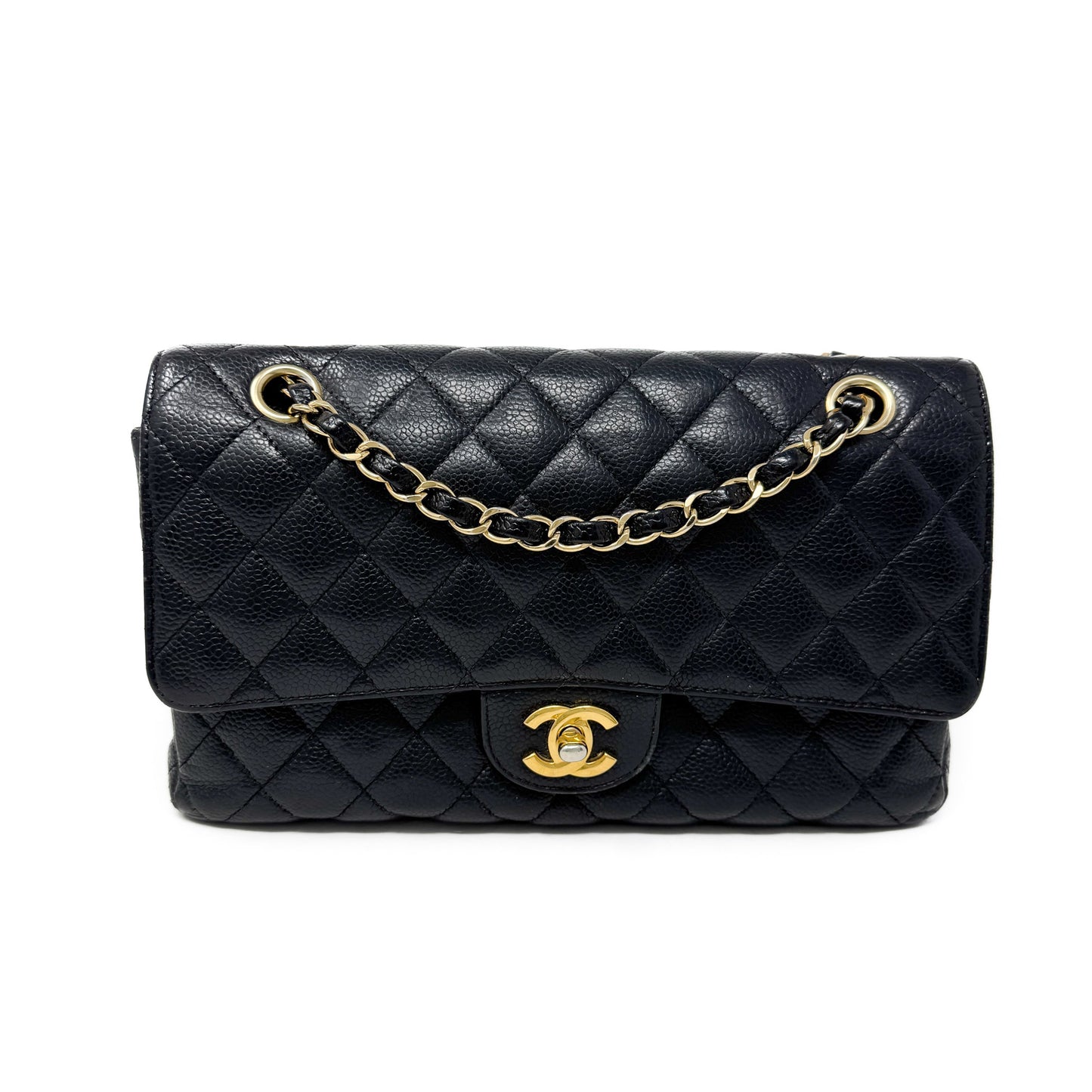 Chanel Medium Caviar Black Double Flap Bag