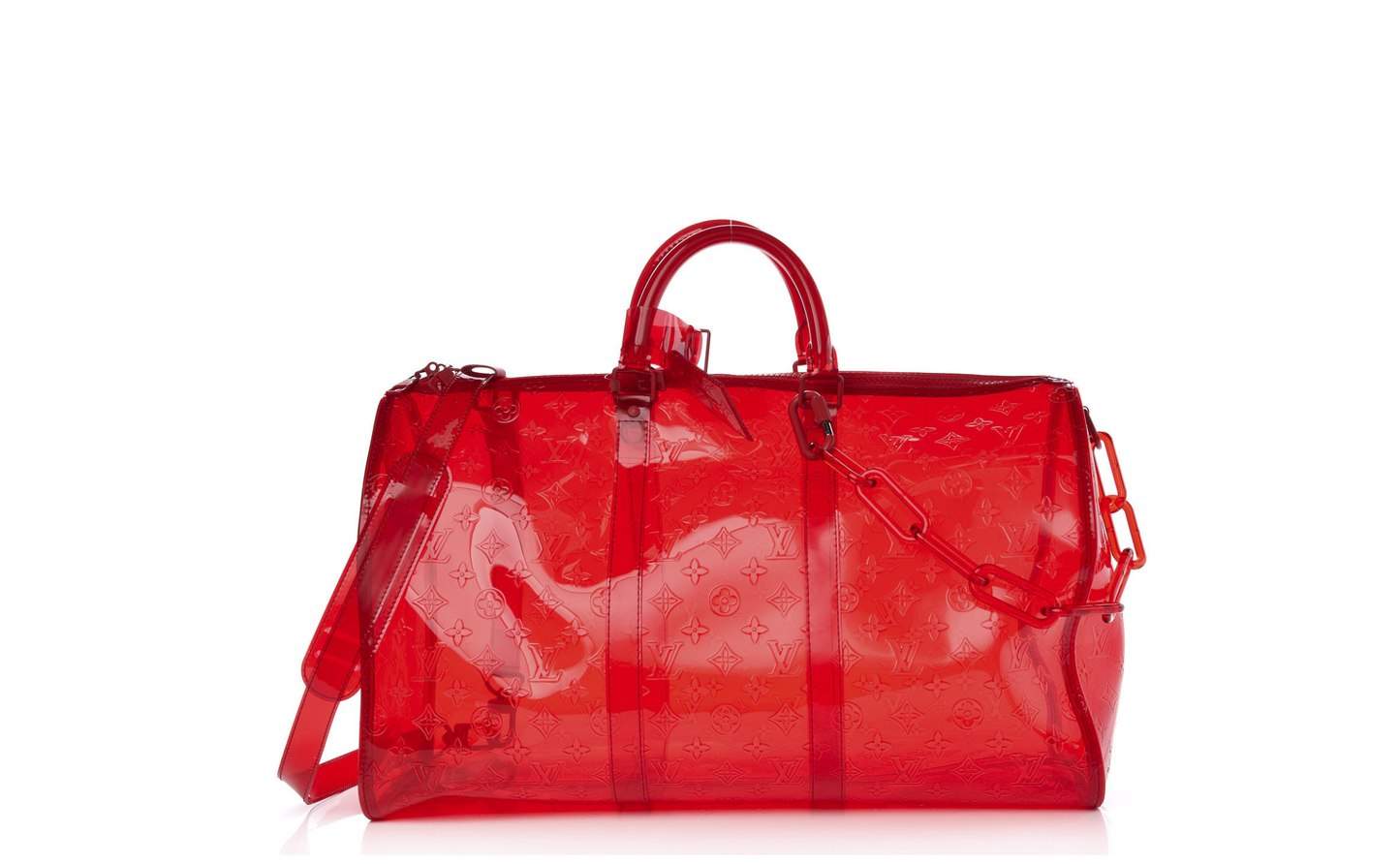 Louis Vuitton PVC Monogram Keepall Bandouliere 50