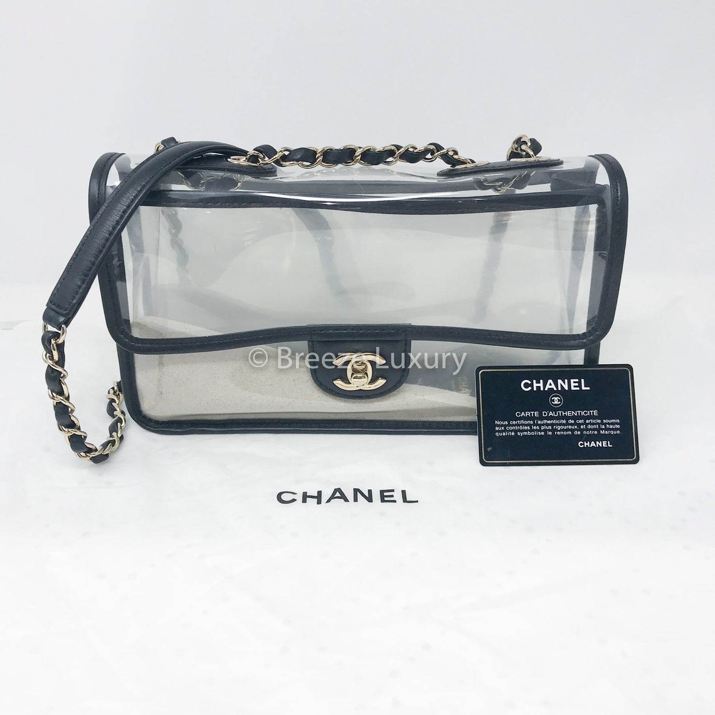 Chanel Sand By The Sea Flap Bag PVC with Lambskin Medium