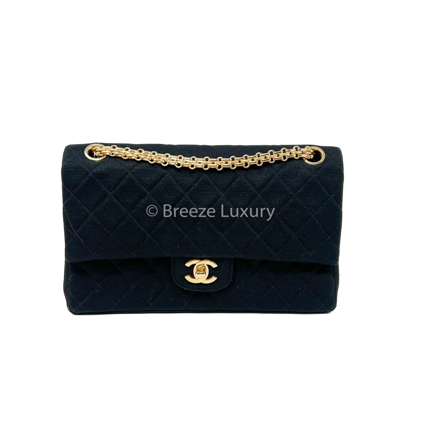 Chanel 2.55 Classic Vintage Reissue Chain Medium Jersey Double Flap Bag