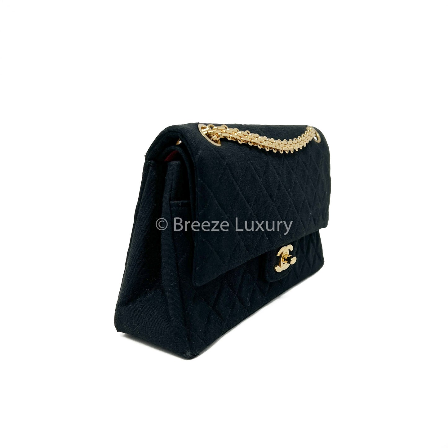 Chanel 2.55 Classic Vintage Reissue Chain Medium Jersey Double Flap Bag