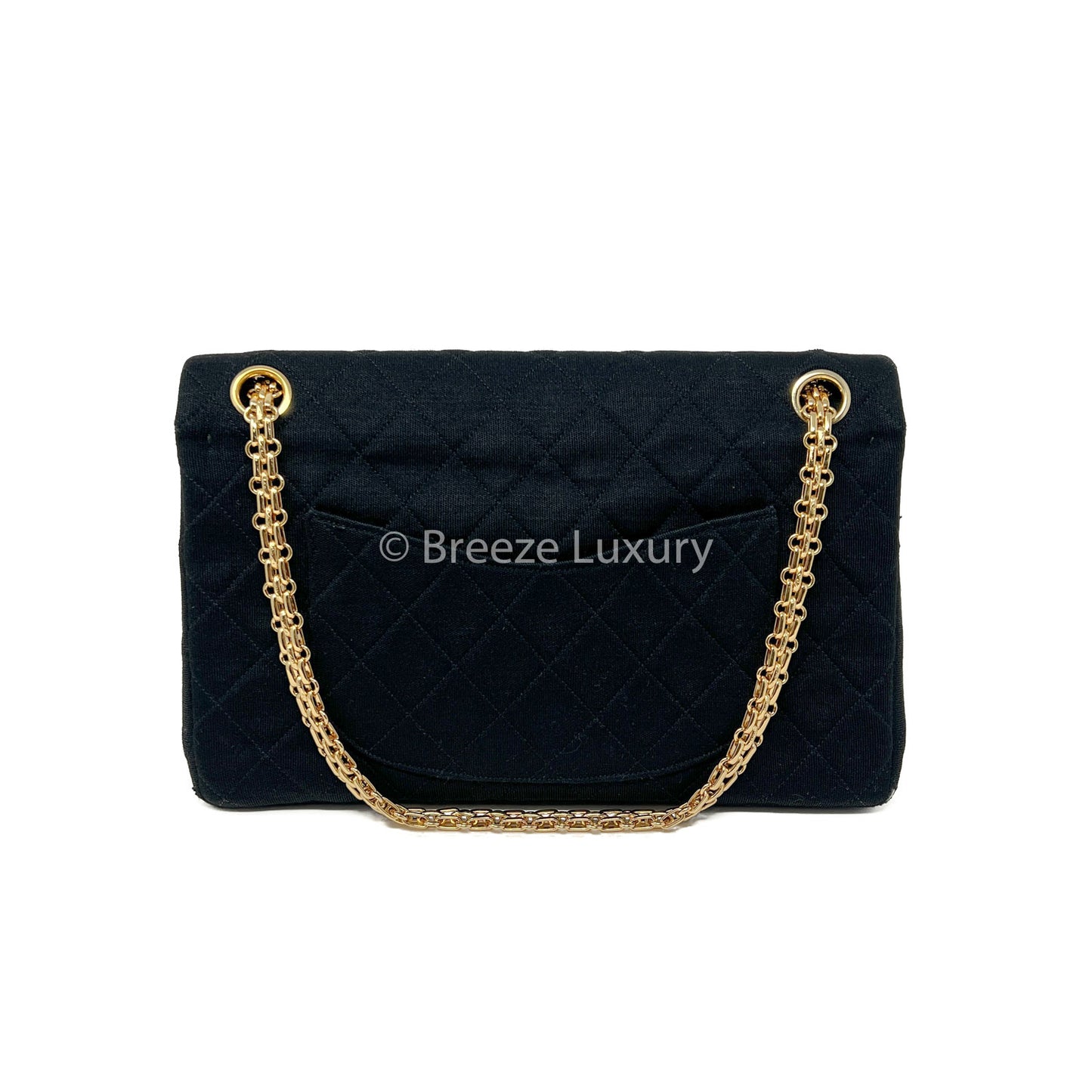 Chanel 2.55 Classic Vintage Reissue Chain Medium Jersey Double Flap Bag