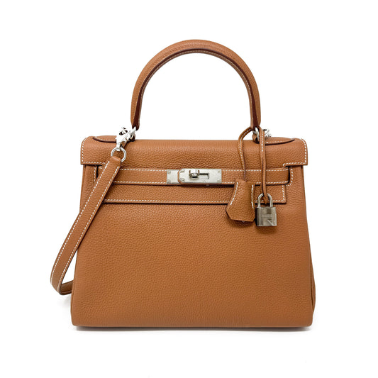 Hermes Togo Kelly 28 Gold PHW