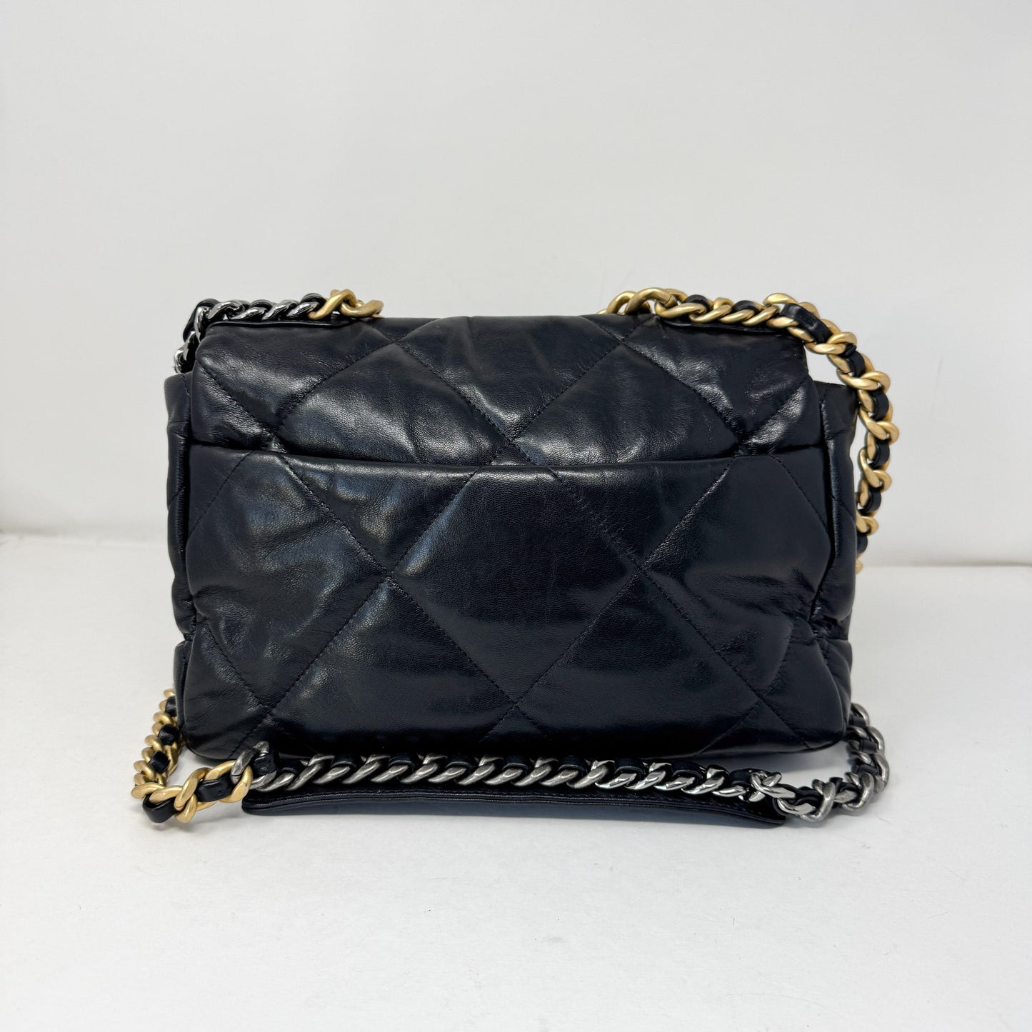 Chanel Lambskin Quilted Large Chanel 19 Flap