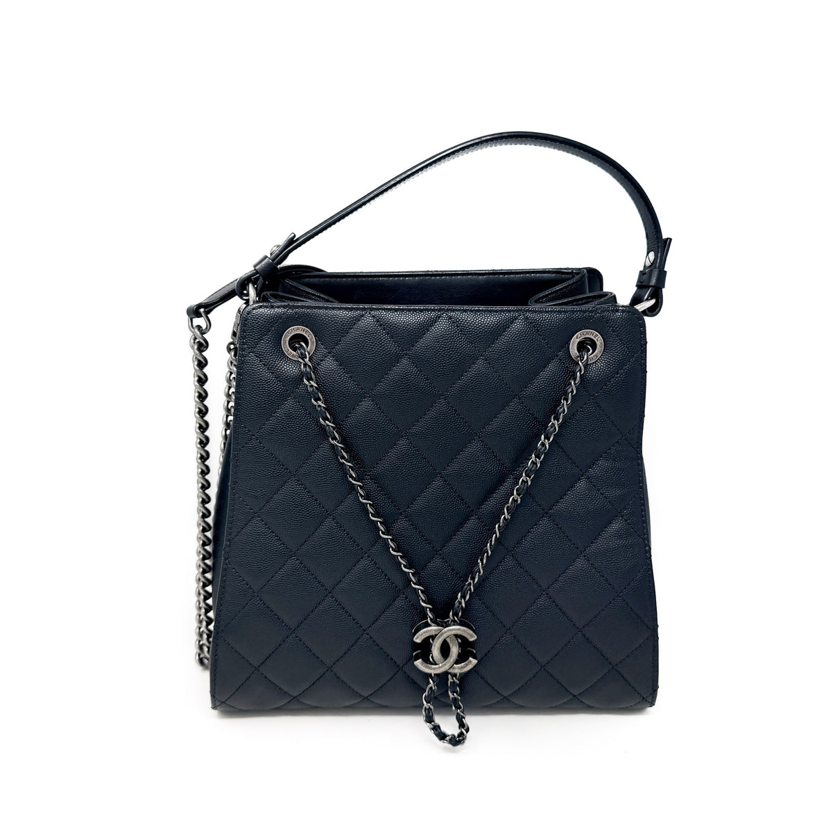 Chanel Caviar CC Bucket Bag