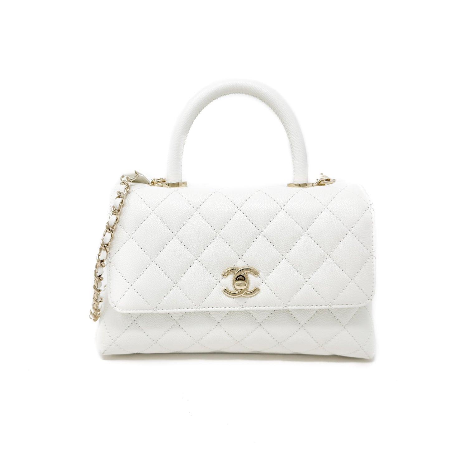 Chanel White Coco Handle
