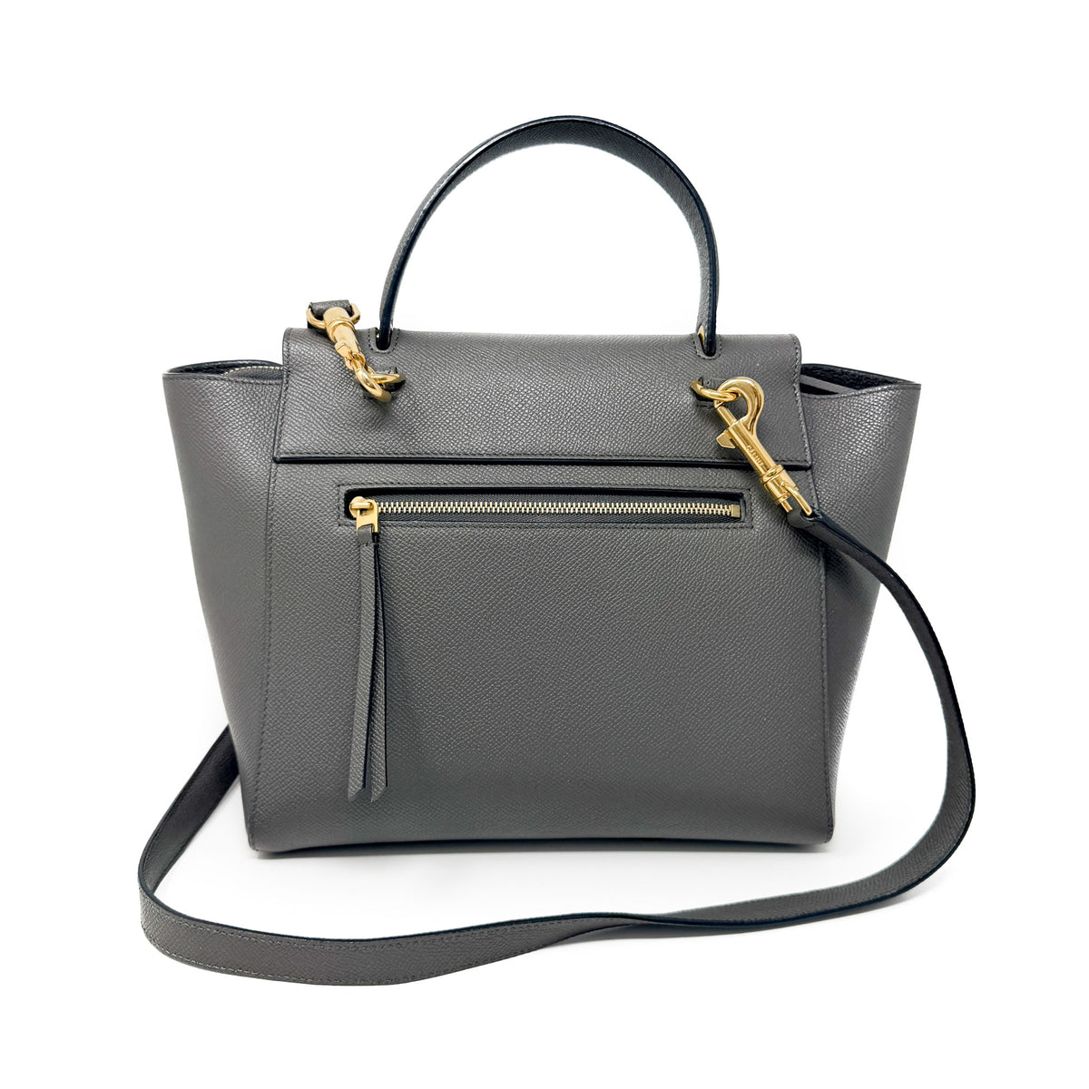 Celine Micro Calfskin Grey Belt Bag