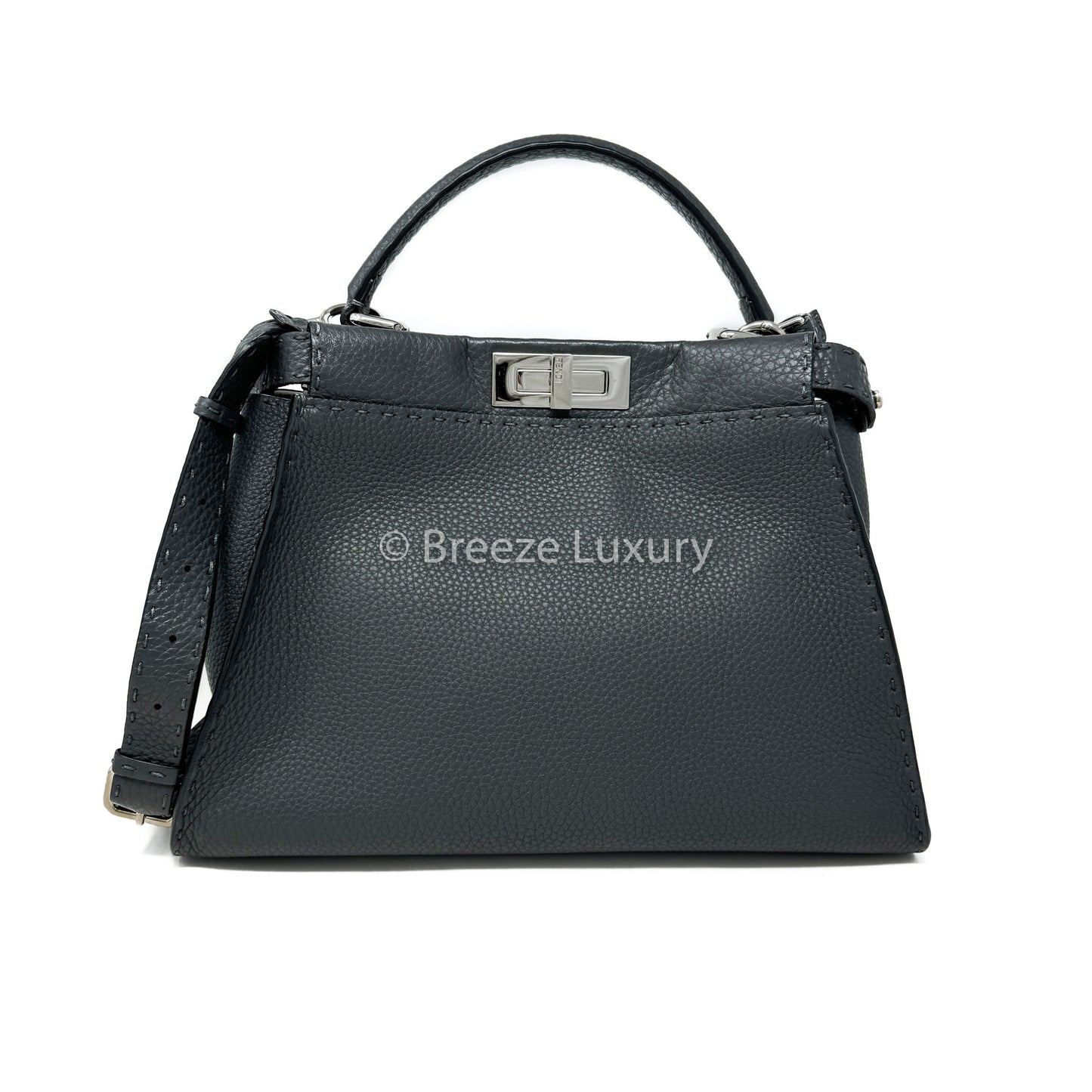 Fendi Peekaboo Grey Iconic Medium