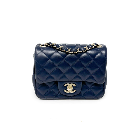 Chanel Lambskin Square Mini Classic Flap