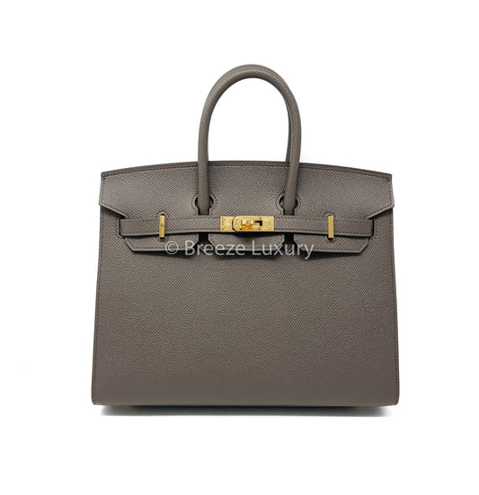 Hermes Epsom Etain Birkin 25