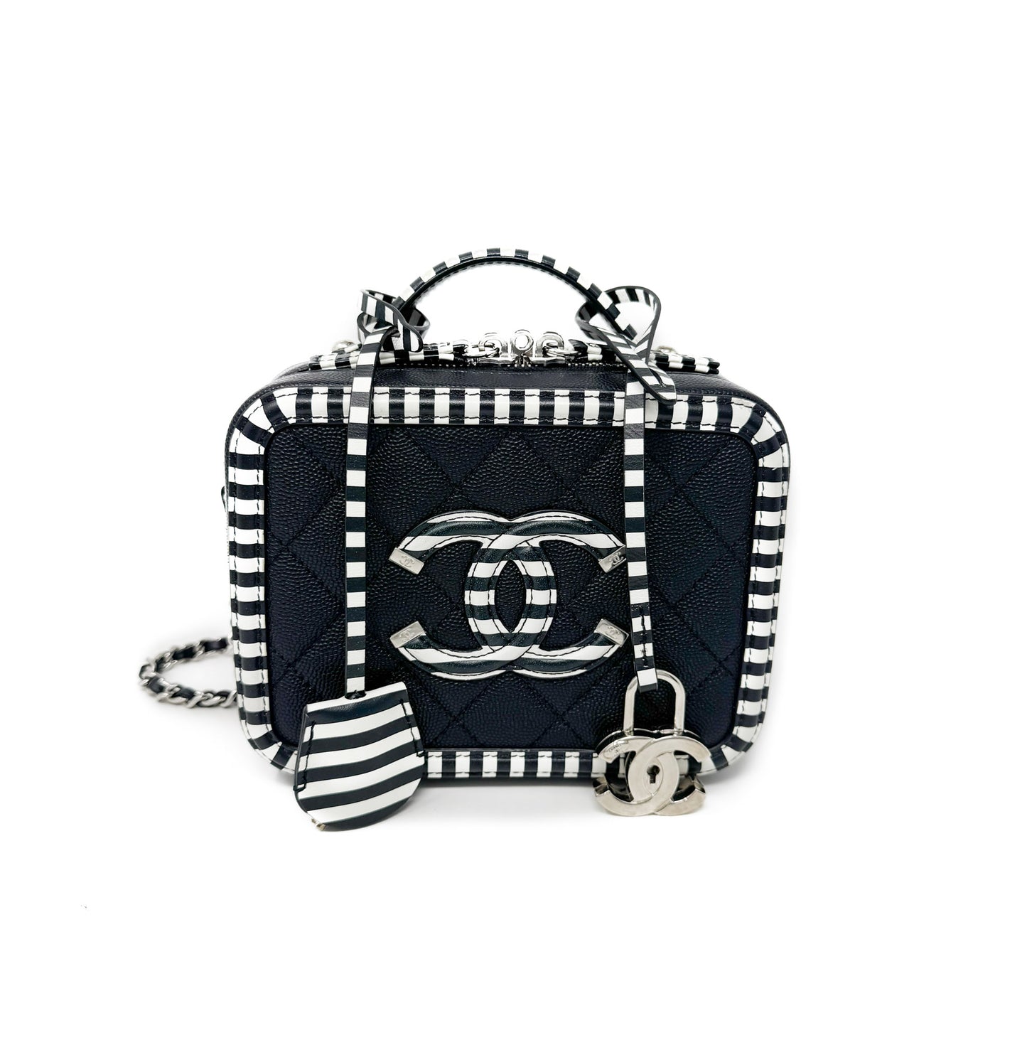 Chanel Filigree Vanity Black & White