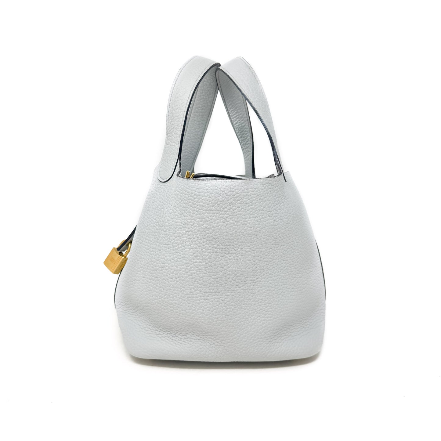 Hermes Bleu Glacier Picotin 18