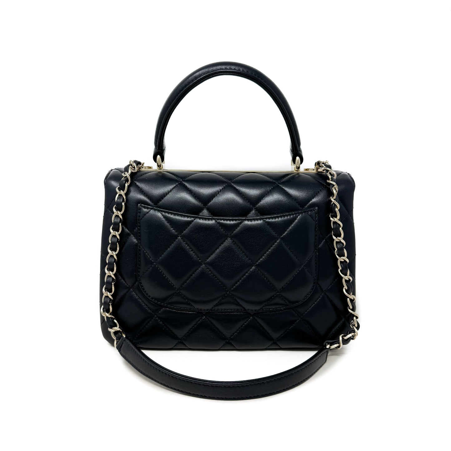Chanel Small Trendy CC Dual Handle Flap Bag Black