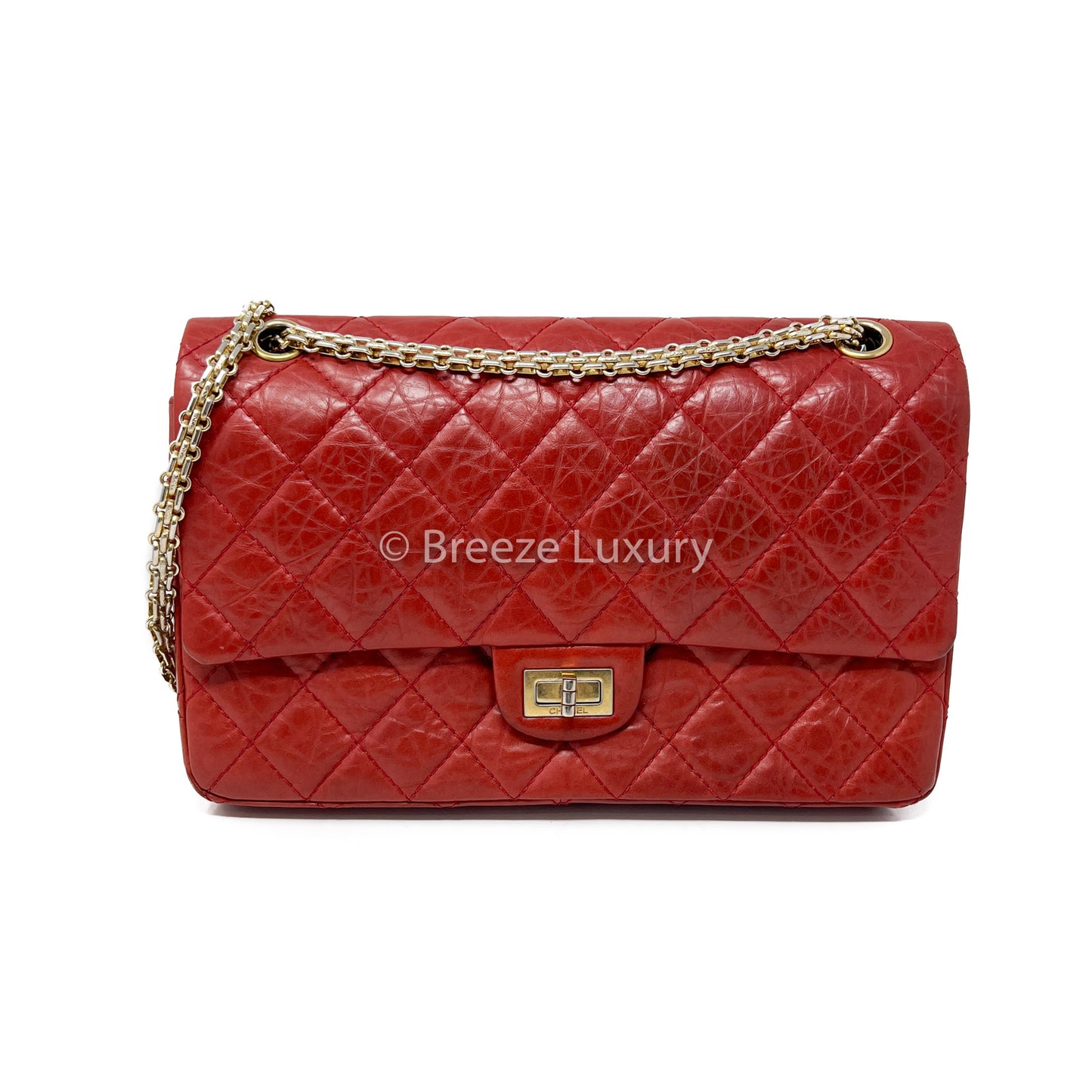 Chanel 2.55 Reissue GHW Quilted Classic Double Flap Bag (Size 226)