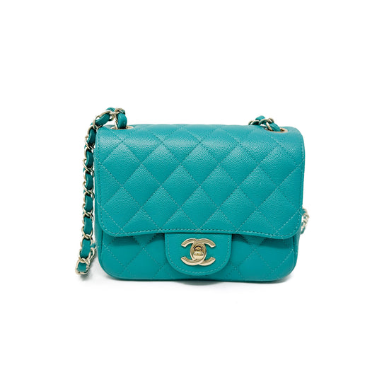 Chanel Caviar Square Mini Classic Flap