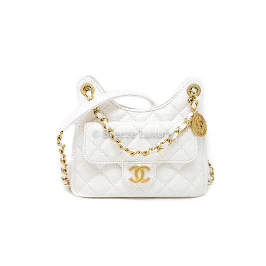Chanel Small Hobo Bag White