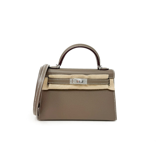 Hermes Mini Kelly II Etoupe