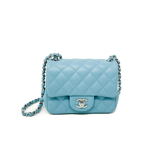 Chanel Lambskin Square Mini Classic Flap