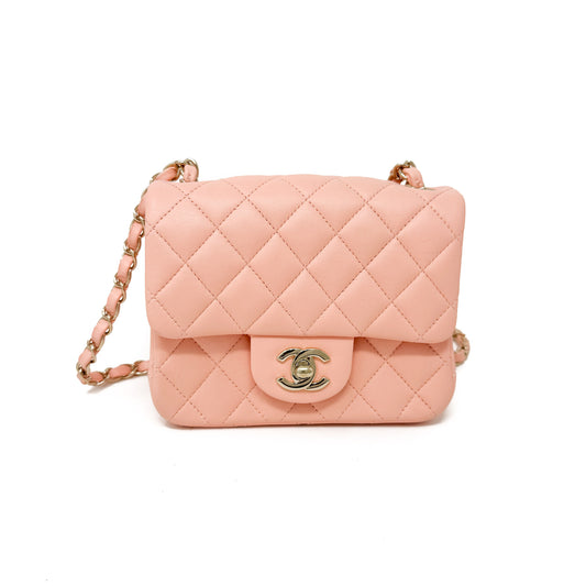 Chanel Lambskin Mini Square Flap