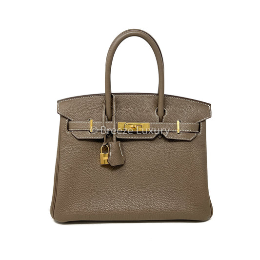 Hermes Togo Etoupe Birkin 30